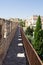 The passage along the wall which surrounds the Old City of Jerusalem, Israel