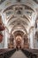 Passage altar view of St. Lawrence Basilica in Kempten Germany