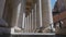 Passage through columns St. Peter`s Square, Vatican city, Italy