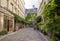 Passage Lhomme, one of the romantic courtyards in the East of Paris, France. These bucolic, unusual and hidden spots are delightfu