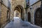 Passage in the medieval village of Olite. Navarre Spain