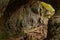 Passage in rock along Mullerthal trail in Luxembourg