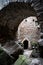 Passage under the bridge in Czocha Castle in Poland