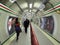 Passageway in Lancaster Gate of London Tube station in 2011.