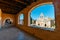 Passageway in the West Gate at the Arkadi Monastery, Arkadi, Crete, Greece