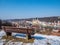 Passau wintry panorama bavaria germany