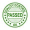 Passed Quality Control Rubber Stamp Illustration Icon