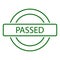 passed quality icon vector