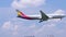 Passenger aircraft of Asiana Airlines prepare to landing