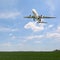 Passenger aircraft taking off