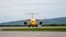 Passenger airplane Antonov An-148-100B of Saratov Airlines company on airfield