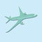 Passenger airplane icon