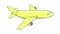 Passenger airplane icon animation