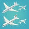 Passenger Airplane. Passenger Airliner. Isometric Airplane