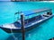 Passenger boat anchored in stunning turquoise water