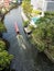 The passenger boat in Bangkok Canal