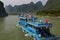 Passenger boat making the trip between Guilin in Yangshuo in the Li River, in the Guangxi Region, China