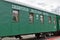 Passenger car 2 class, two-axle on ball bearings,1904. Novosibirsk Museum of railway equipment, Siberia, Russia