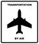 Passenger and cargo transportation by sea, railways, aircraft, trucks- vector illustration. Cargo shipping banner for