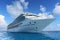 Passenger Cruise Ship Achored at Sea