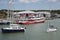 Passenger ferry alongside in East Cowes UK