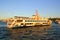 Passenger ferry boat on busy waterway