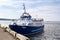 Passenger ferry boat at the dock of Perce Gaspesie