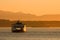 Passenger Ferry at Sunset