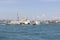 Passenger Ferry Vapur and fishing boats in Haydarpasa Station , Kadikoy Istanbul, Turkey