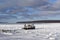 Passenger Ferry on Winter Crossing to Christian Island