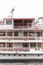 Passenger ferryboat details side view angle swimming sailing sea lake germany