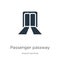 Passenger passway icon vector. Trendy flat passenger passway icon from airport terminal collection isolated on white background.