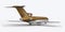 Passenger plane BOEING 727 3D render on a white background