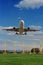 Passenger plane coming into land