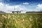 Passenger plane fly up over take-off runway