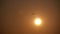 Passenger Plane Takes Off against the Background of the Sun at Sunset.