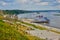 A passenger ship with tourists is moored on the Volga river near the city of Bulgar. Passenger ship at the pier