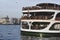 Passenger ships at pier Eminonu in Istanbul, Turkey