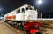 Passenger train at Malang station in Indonesia