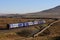 Passenger train on Settle to Carlisle railway line