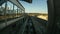 Passenger Train Time Lapse At Airport