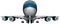 Passenger Travel Jet Illustration Isolated