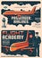 Passengers airlines, flight academy retro posters