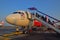 Passengers boarding AirAsia Flight in Jogyakarta Airport