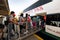 Passengers boarding ferry to Cebu, Bohol , Philippines