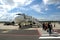 Passengers boarding a Plane