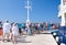 Passengers boarding the ship. Croatia