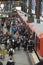 Passengers at Hamburg`s Main Railway Station