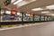 Passengers inside of Wittenberg square metro station in Berlin, Germany