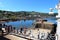 Passengers leaving ferry, Brodick Isle of Arran